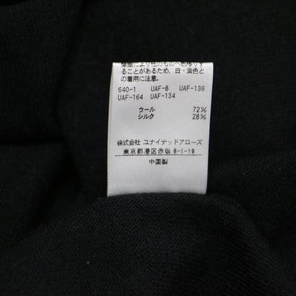 ハイゲージ ボタンレス カーディガン / UBCB W/SI ニット 長袖 ミドル丈 ウール シルク