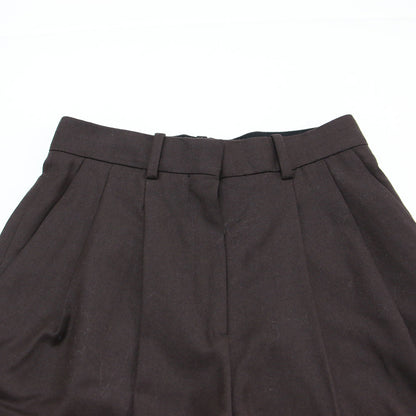 25秋冬 ウール ツータック ワイドパンツ / Sleek Flannel Double Pleat Pant スラックス センタープレス