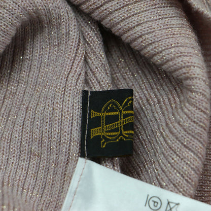 24秋冬 ハイネック リブ グリッター プルオーバー / AGING WOOL RIBNATURE TURTLE NECK ニット 長袖 コンパクト ウール