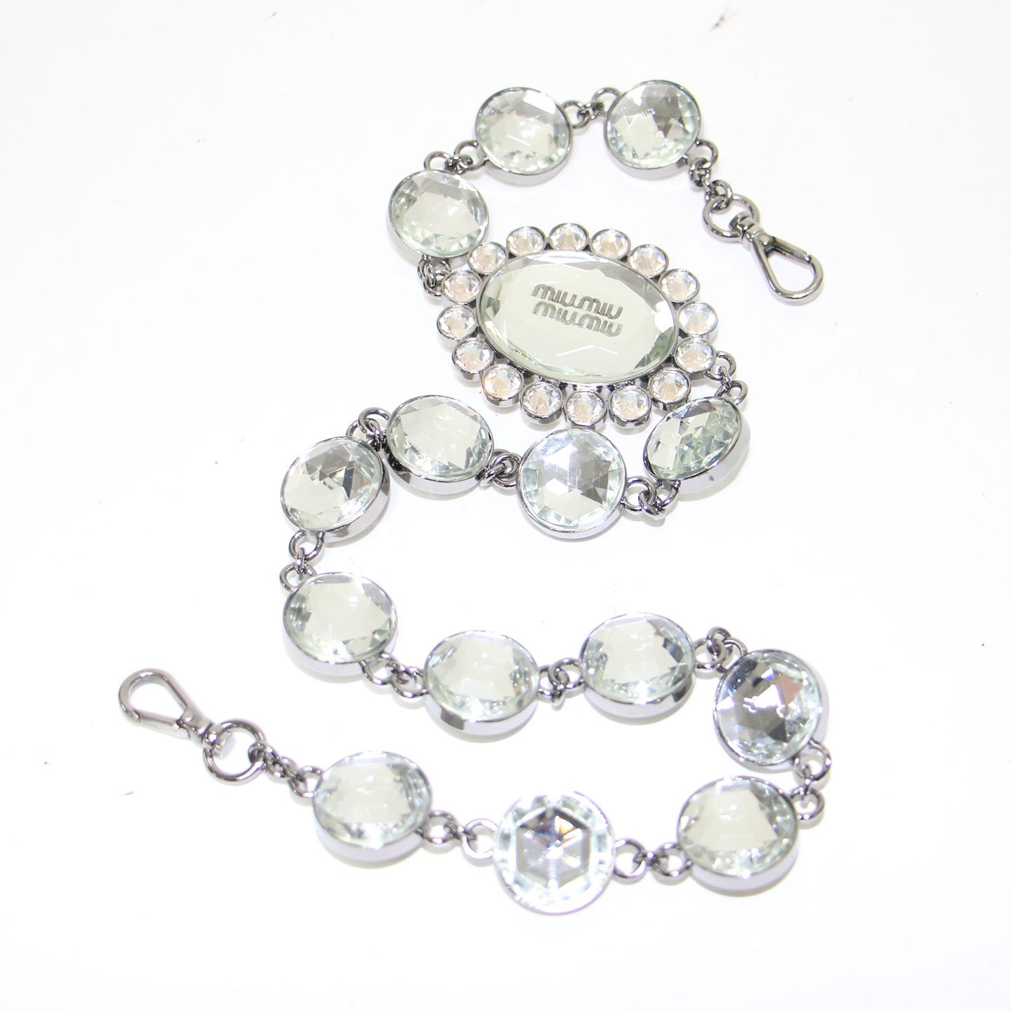 ナッパクリスタル３WAYクラッチバッグ / ハンドバッグ ワンショルダー ビジュー キルティング レザー