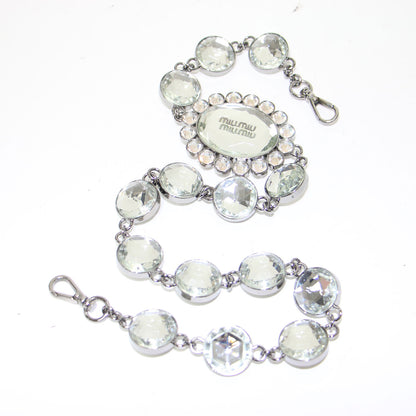 ナッパクリスタル３WAYクラッチバッグ / ハンドバッグ ワンショルダー ビジュー キルティング レザー