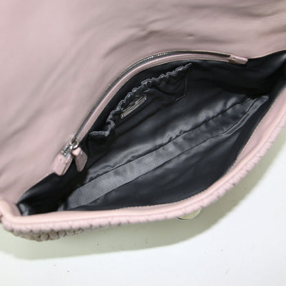 ナッパクリスタル３WAYクラッチバッグ / ハンドバッグ ワンショルダー ビジュー キルティング レザー