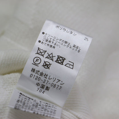 シアージャガード ニット カーディガン / ボリュームスリーブ クロップド クルーネック コンパクト リブ LB柄