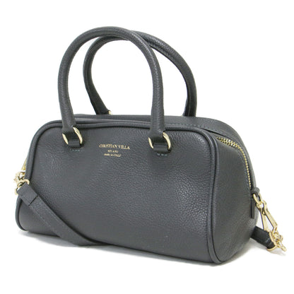 2WAY ミニ ボストン ハンドバッグ / ショルダーバッグ 肩掛け クロスボディ レザー