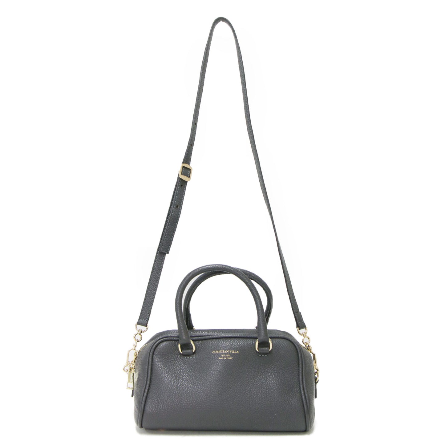 2WAY ミニ ボストン ハンドバッグ / ショルダーバッグ 肩掛け クロスボディ レザー