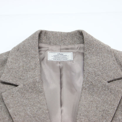 25秋冬 シルク ネップ ツイード シングルジャケット / テーラード 長袖 2B スリット ウール