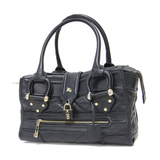 ノバチェック ホースロゴ キルティングトートバッグ / ハンドバッグ 肩掛け レザー