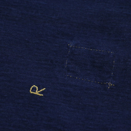 天竺のビッグスリットTシャツ / カットソー 5分袖 クルーネック ワイド コットン