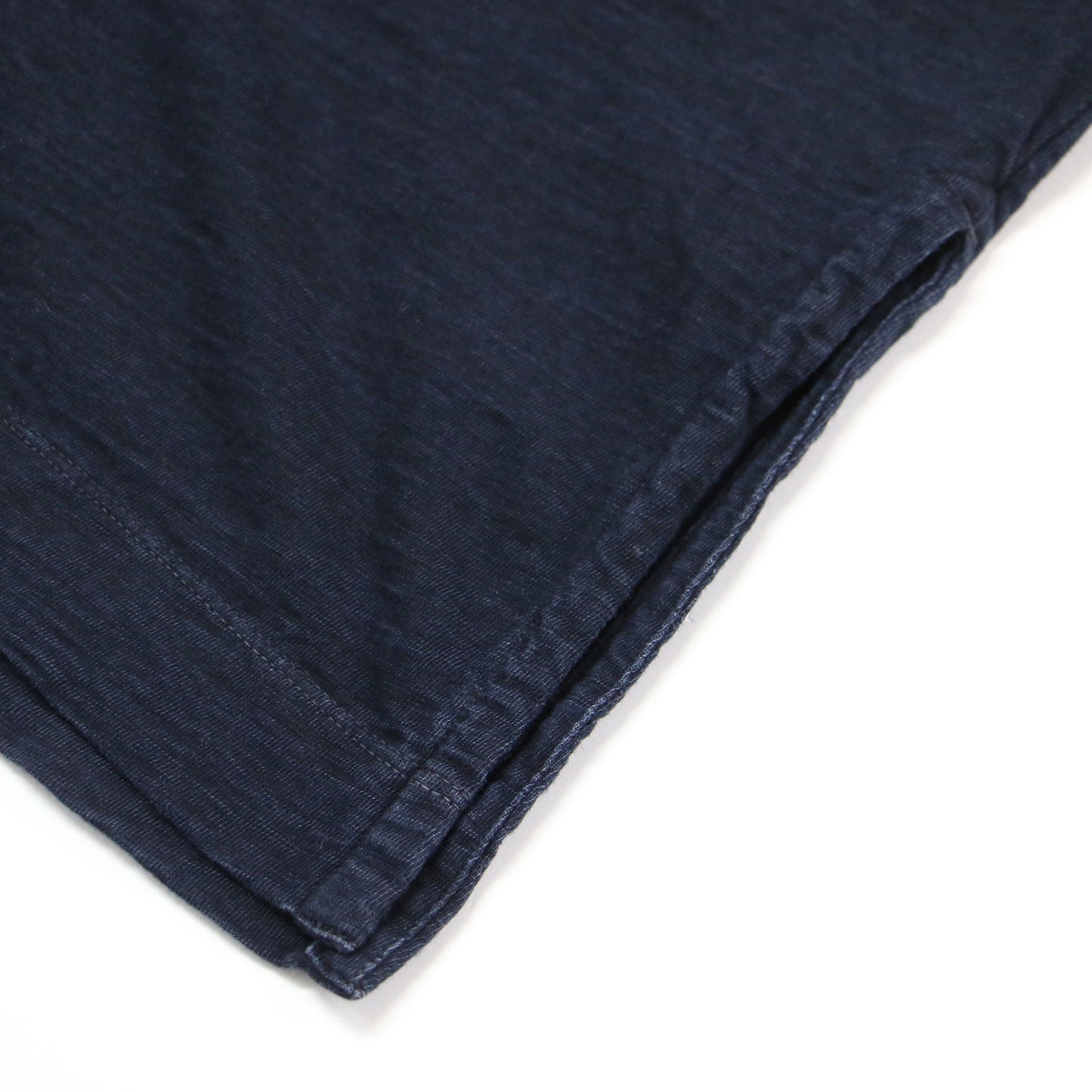 天竺のビッグスリットTシャツ / カットソー 5分袖 クルーネック ワイド コットン