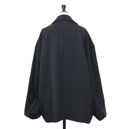 2way テーラード オーバー ジャケット / TAILORED OVER JACKET ブレザー ボタン ウーリー糸 ポリーナ