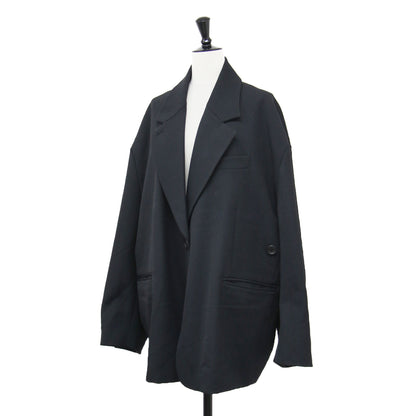 2way テーラード オーバー ジャケット / TAILORED OVER JACKET ブレザー ボタン ウーリー糸 ポリーナ