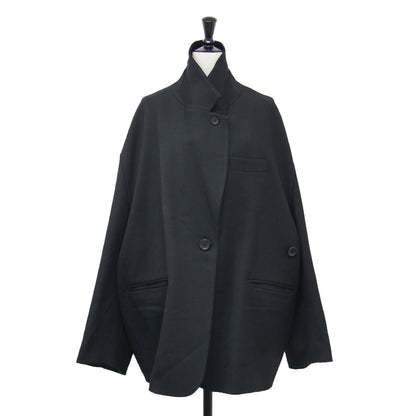 2way テーラード オーバー ジャケット / TAILORED OVER JACKET ブレザー ボタン ウーリー糸 ポリーナ