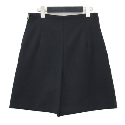 21秋冬 ストレッチ ショートパンツ / 膝上丈 Aライン ジップ ポケット