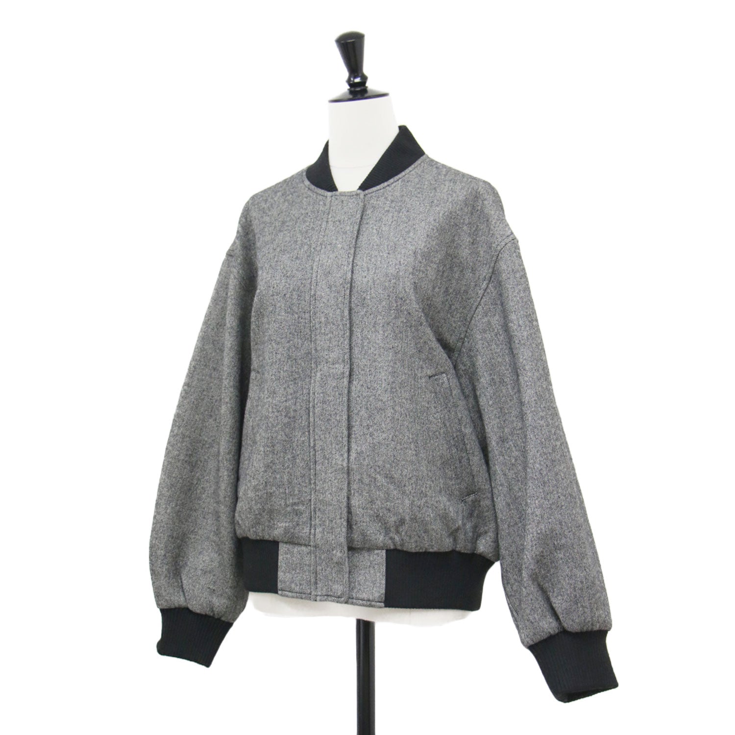 24秋冬 ボンディングツイード スタジアムブルゾン / ジャケット