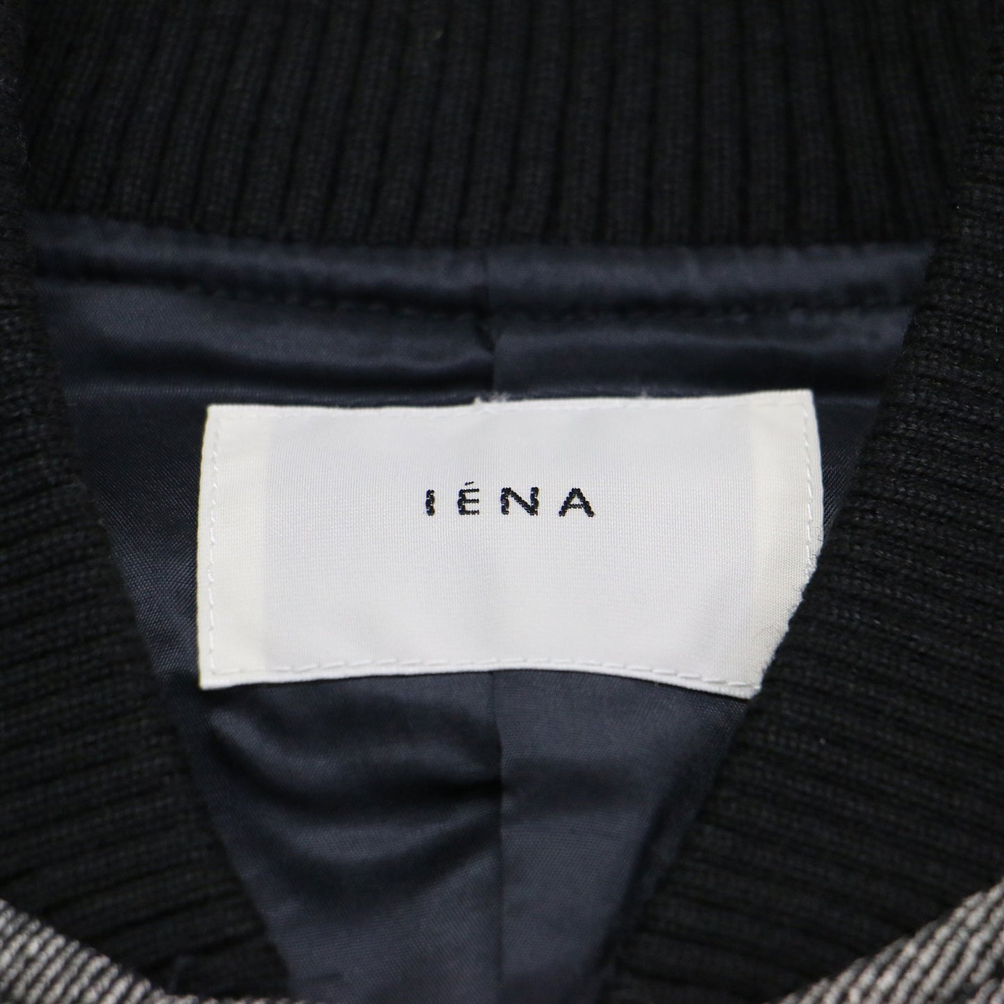 24秋冬 ボンディングツイード スタジアムブルゾン / ジャケット スタジャン ジャンパー コンパクト ジップ リブ