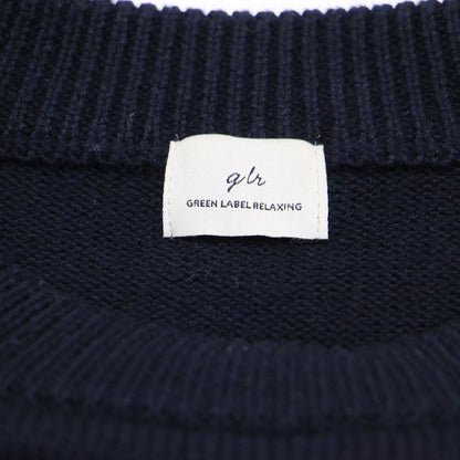 23秋冬 ロゴ ニット プルオーバー ニット ウォッシャブル / プルオーバー クルーネック ドロップショルダー 長袖 ミドルゲージ ウール