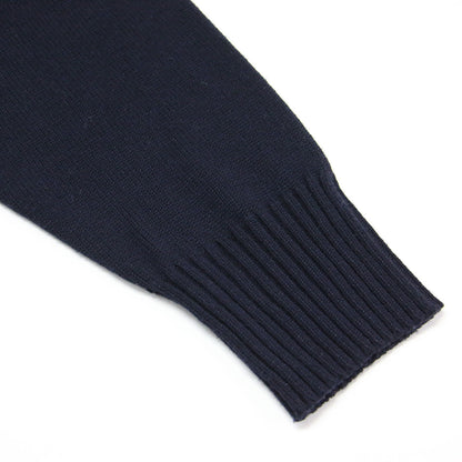 23秋冬 ロゴ ニット プルオーバー ニット ウォッシャブル / プルオーバー クルーネック ドロップショルダー 長袖 ミドルゲージ ウール