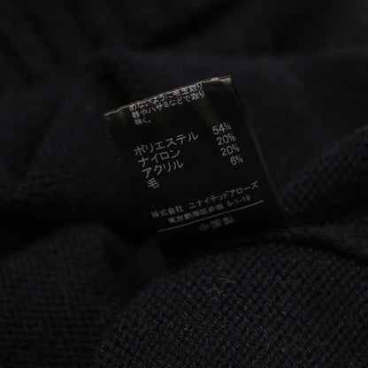 23秋冬 ロゴ ニット プルオーバー ニット ウォッシャブル / プルオーバー クルーネック ドロップショルダー 長袖 ミドルゲージ ウール