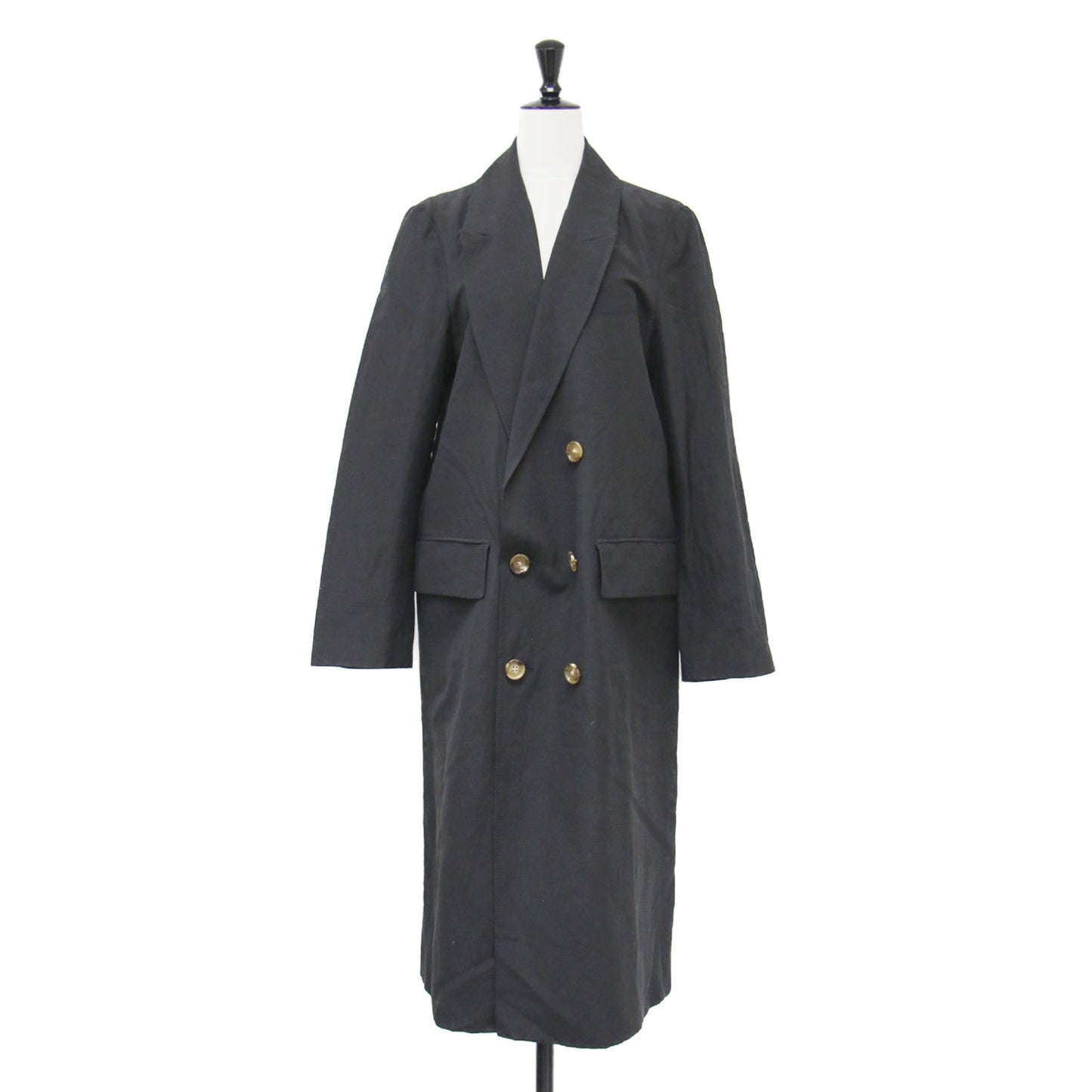 ペアウッド リネン ブレンド ロングコート / Parwood Linen Blend long Coat テーラード 長袖 ダブル