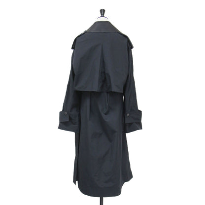 23秋冬 テクニカルフェイル トレンチ / Technical Faille Trench ドロップショルダー 長袖 オーバーサイズ ベルト付き ナイロン コットン レザー