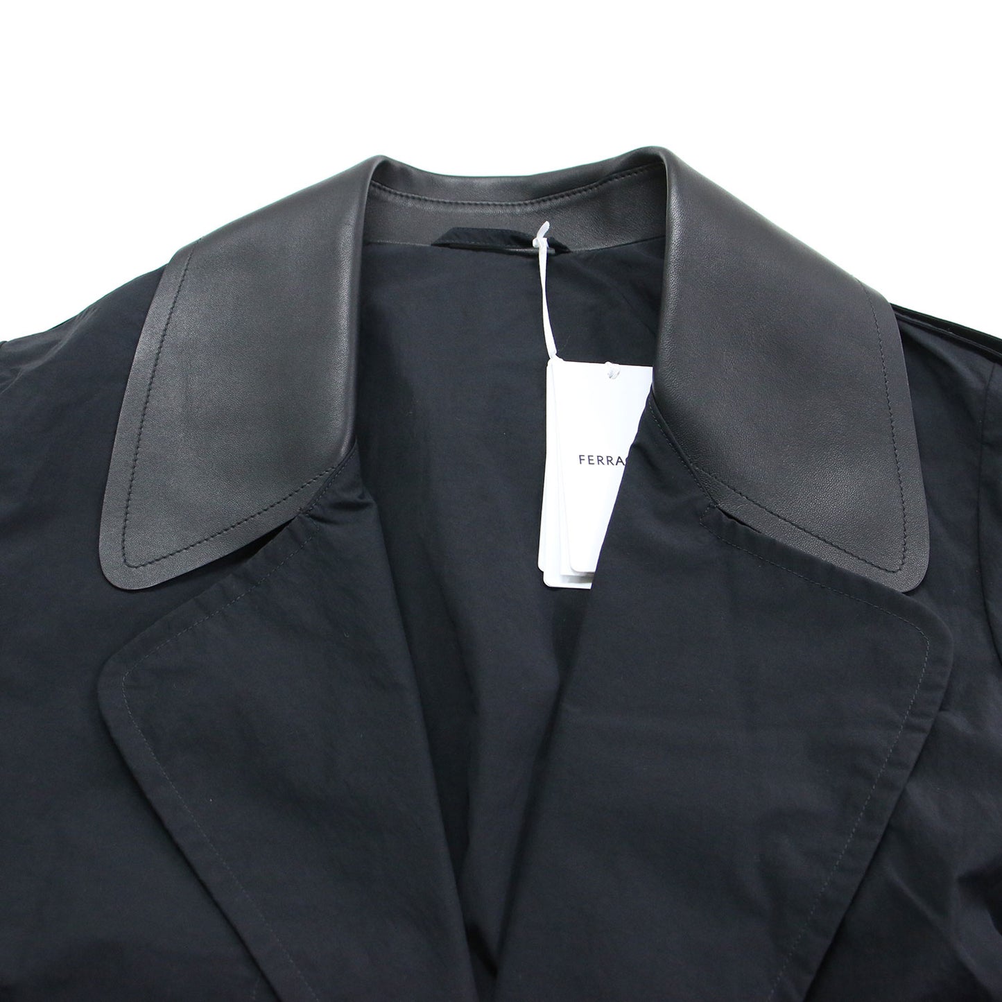 23秋冬 テクニカルフェイル トレンチ / Technical Faille Trench ドロップショルダー 長袖 オーバーサイズ ベルト付き ナイロン コットン レザー