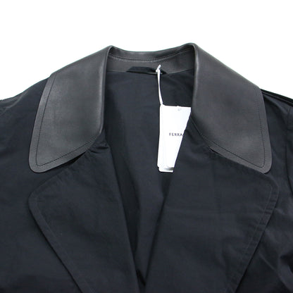 23秋冬 テクニカルフェイル トレンチ / Technical Faille Trench ドロップショルダー 長袖 オーバーサイズ ベルト付き ナイロン コットン レザー