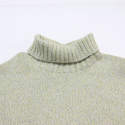 21秋冬 ジーロンラムズウール タートルネック プルオーバー / ニット ドロップショルダー コンパクト リブ スリット