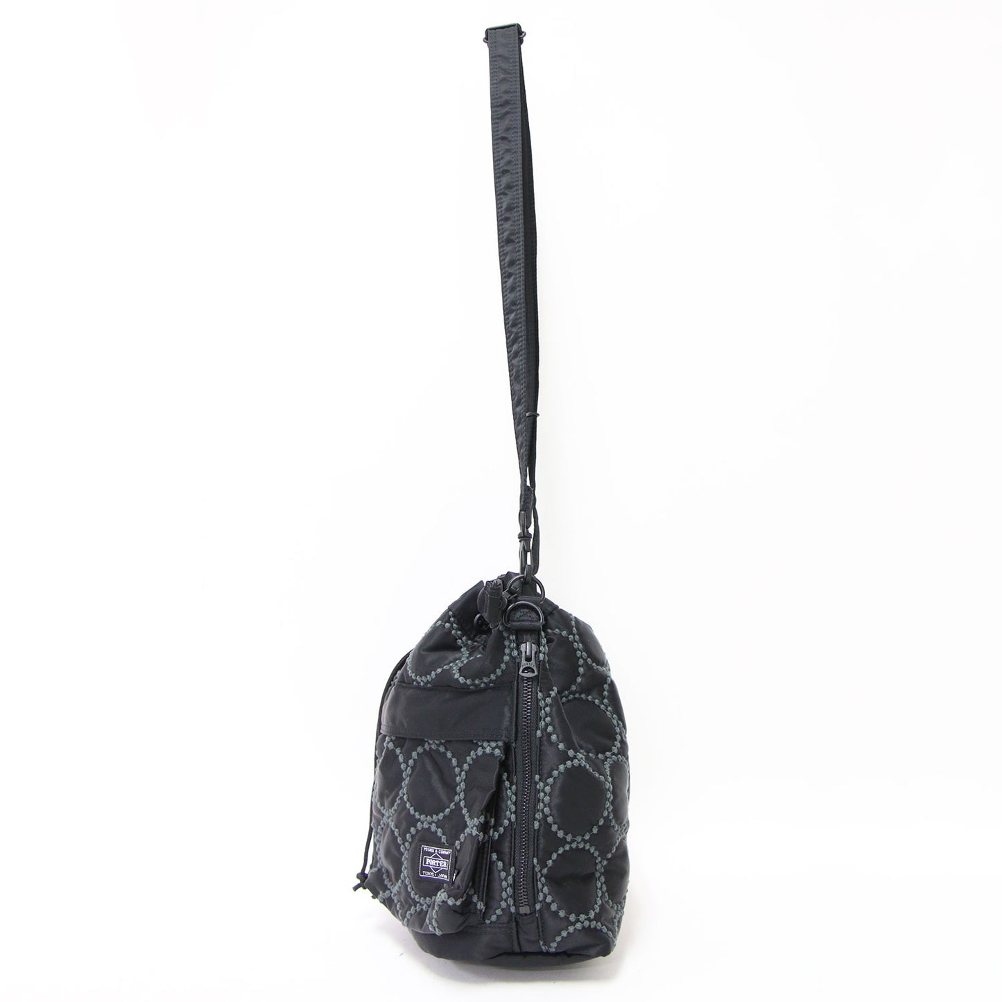 × mina perhonen タンバリン 巾着 ショルダーバッグ / tambourine 2WAY TOOL BAG ハンドバッグ ロゴ 刺繍 肩掛け クロスボディ