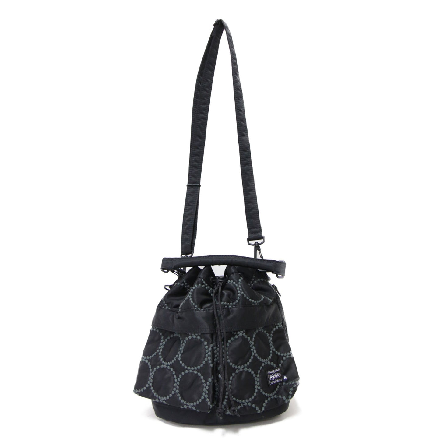 × mina perhonen タンバリン 巾着 ショルダーバッグ / tambourine 2WAY TOOL BAG ハンドバッグ ロゴ 刺繍 肩掛け クロスボディ