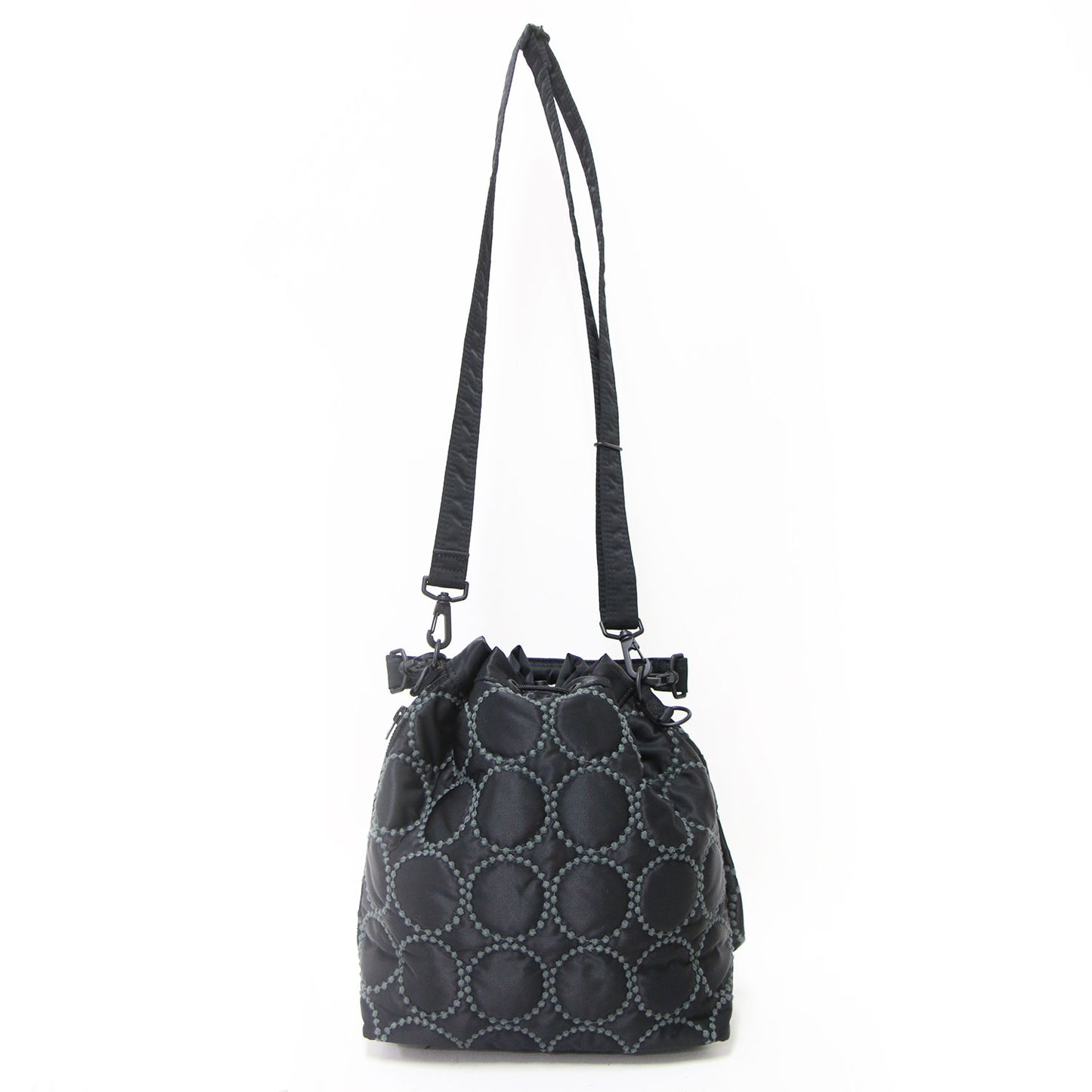 × mina perhonen タンバリン 巾着 ショルダーバッグ / tambourine 2WAY TOOL BAG ハンドバッグ ロゴ 刺繍 肩掛け クロスボディ