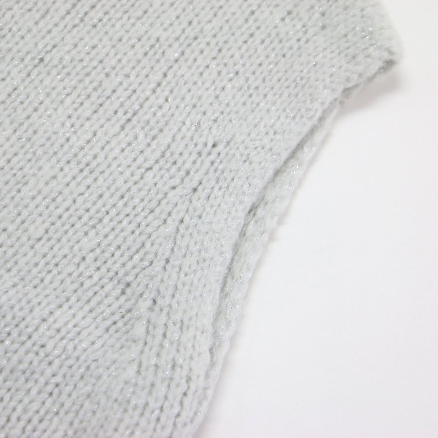 25秋冬 ラメ ニットベスト / Edwards Leone Sweater プルオーバー ノースリーブ モックネック ローゲージ ウール