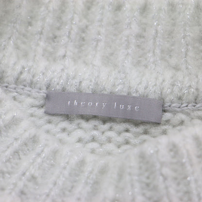 25秋冬 ラメ ニットベスト / Edwards Leone Sweater プルオーバー ノースリーブ モックネック ローゲージ ウール