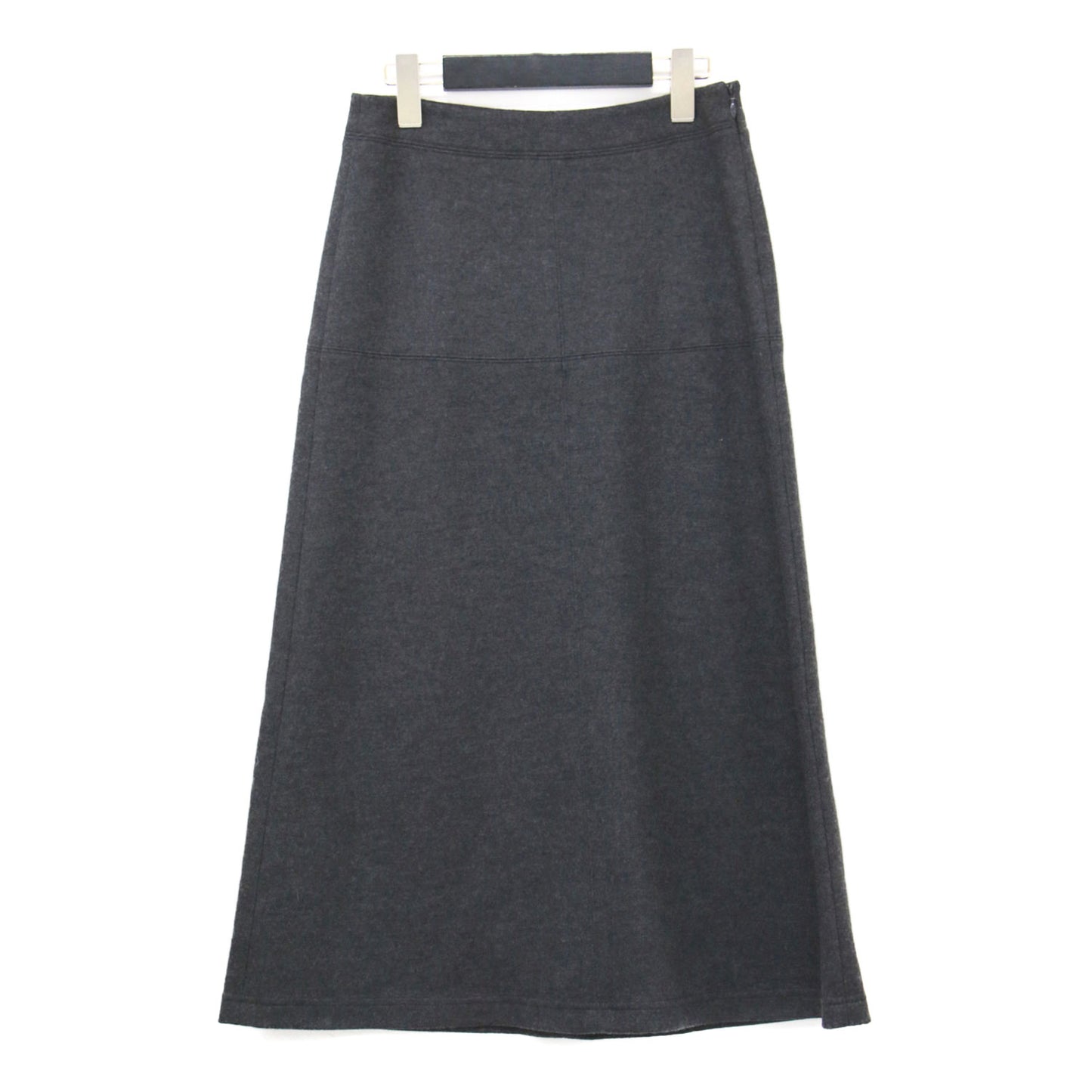 24秋冬 ナローフレア スカート / DAHLIA JERSEY ERIO ロング丈 Aライン ミルドスムース ウール ウォッシャブル