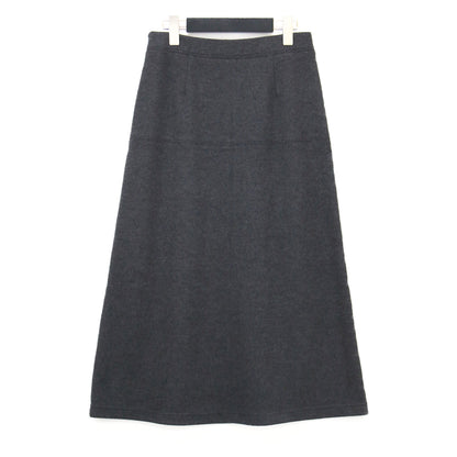 24秋冬 ナローフレア スカート / DAHLIA JERSEY ERIO ロング丈 Aライン ミルドスムース ウール ウォッシャブル