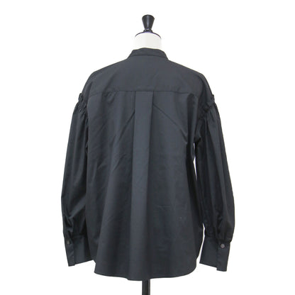 25春夏 ラグジュアリーコットン バレンタインシャツ / LUXE COTTON VALENTINE SHIRT ブラウス 長袖 ドロップショルダー フリル ピコステッチ UVカット