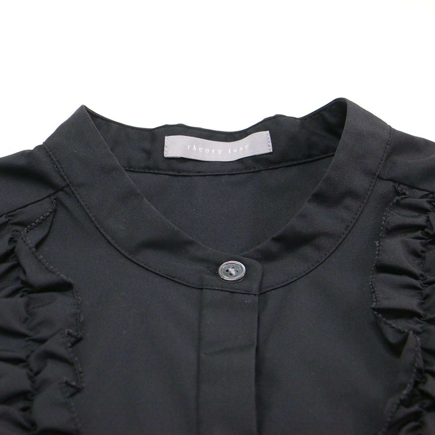 25春夏 ラグジュアリーコットン バレンタインシャツ / LUXE COTTON VALENTINE SHIRT ブラウス 長袖 ドロップショルダー フリル ピコステッチ UVカット