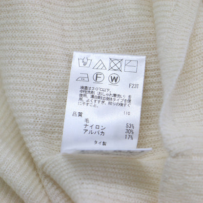 ファインアルパカ 襟付きカーディガン / 長袖 ポロカラー 襟付き ボタン ボックスシルエット