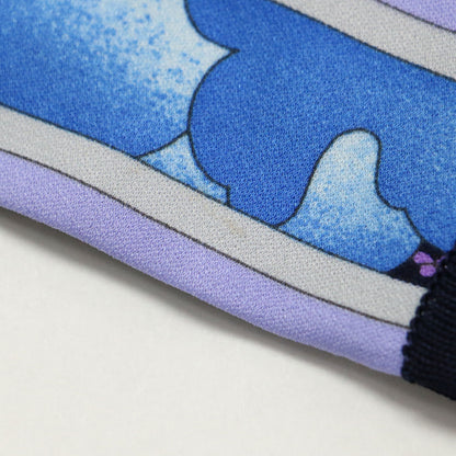 ペイズリー フラワー プリント カーディガン / ニット 長袖 クルーネック ハイゲージ