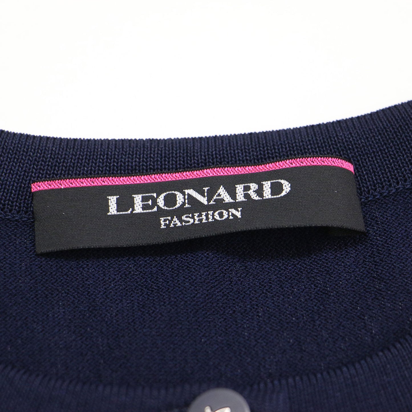 ペイズリー フラワー プリント カーディガン / ニット 長袖 クルーネック ハイゲージ