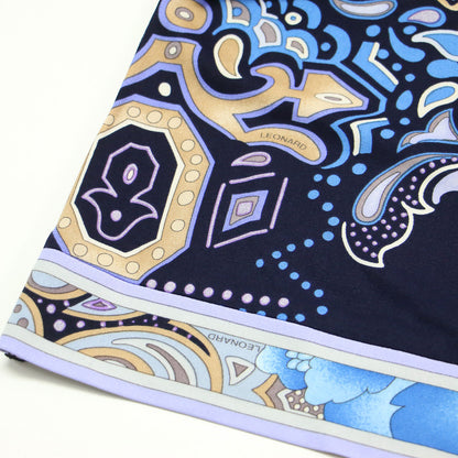 ペイズリー フラワー プリント カーディガン / ニット 長袖 クルーネック ハイゲージ