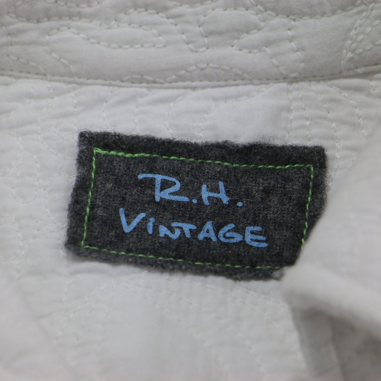 23春夏 vintage エンブロイダリー キルティング ジャケット / Embroidery Quilted Jacket 長袖 ボタンレス 刺繍 コットン