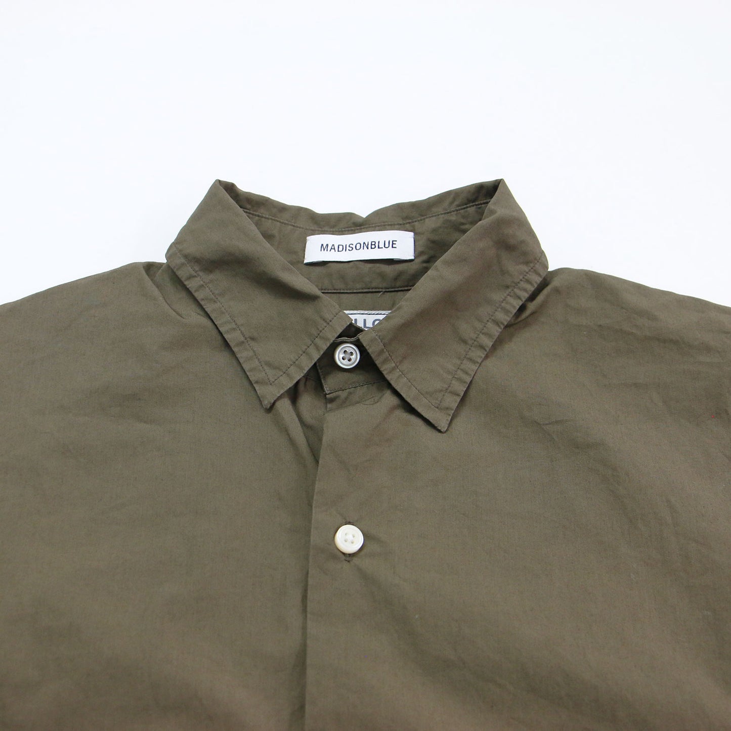 七分袖シャツ / J BRADLEY SHIRT プルオーバー ワイド ドロップショルダー 刺繍 コットン