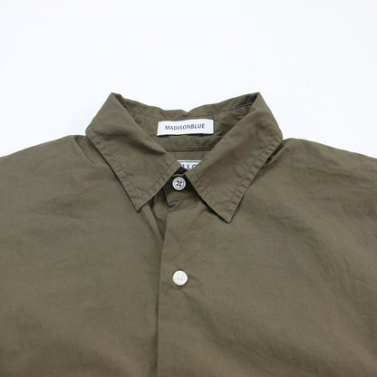 七分袖シャツ / J BRADLEY SHIRT プルオーバー ワイド ドロップショルダー 刺繍 コットン
