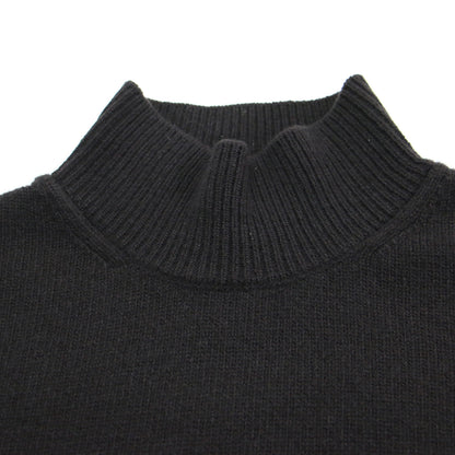 25秋冬 ウール カシミヤ タートルネック ニット / プルオーバー 長袖 ショート丈 ワイド スリット
