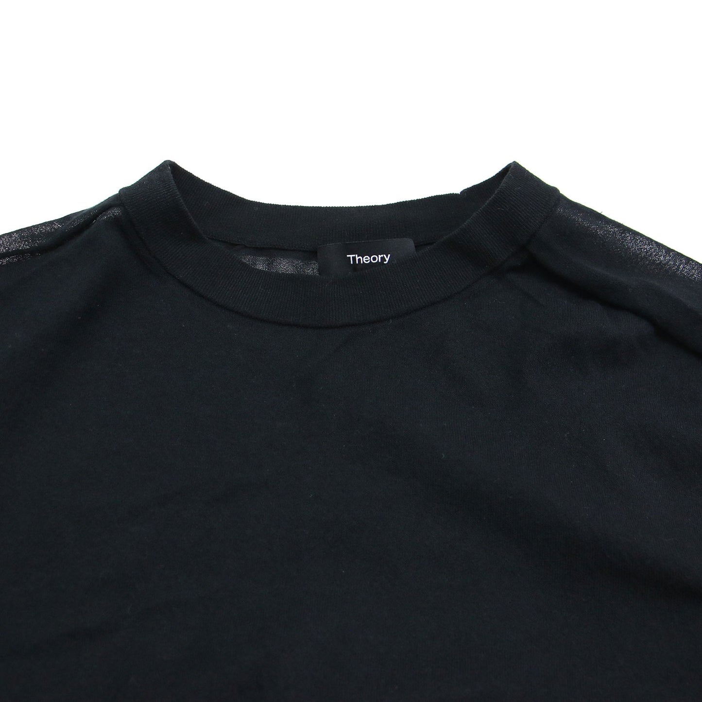 24春夏 シアー クロップド プルオーバー ニット / Airy Cotton Cropped CN PO J ショート丈 クルーネック 長袖 コットン