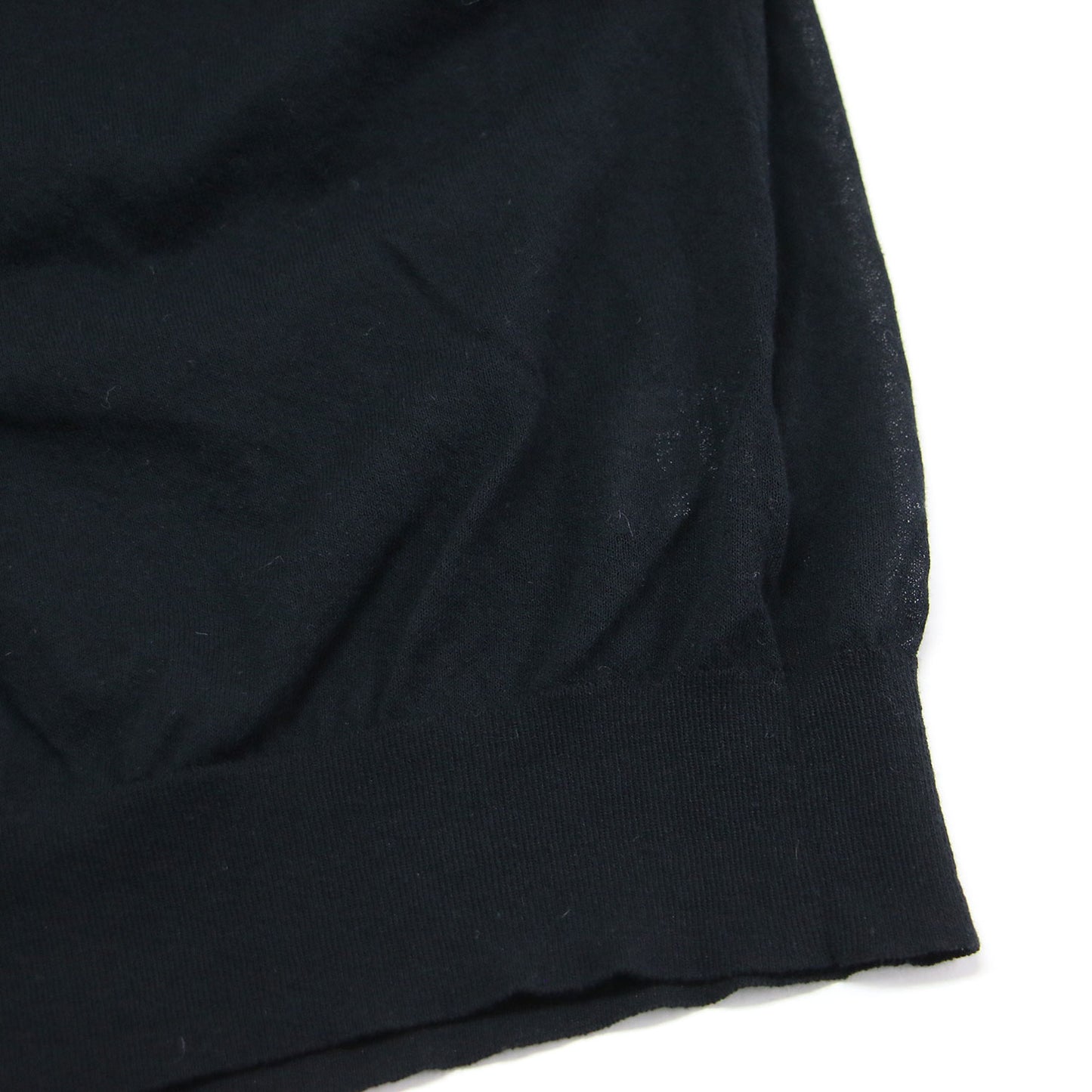 24春夏 シアー クロップド プルオーバー ニット / Airy Cotton Cropped CN PO J ショート丈 クルーネック 長袖 コットン