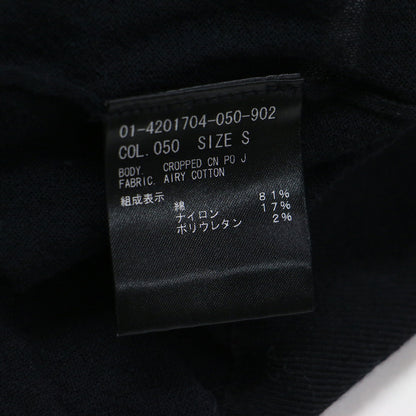 24春夏 シアー クロップド プルオーバー ニット / Airy Cotton Cropped CN PO J ショート丈 クルーネック 長袖 コットン