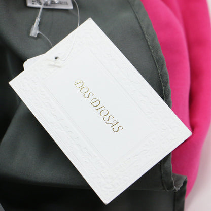 切替ワンピース / ドッキングワンピース 長袖 ロング丈 スウェット ティアード フレア ジップ