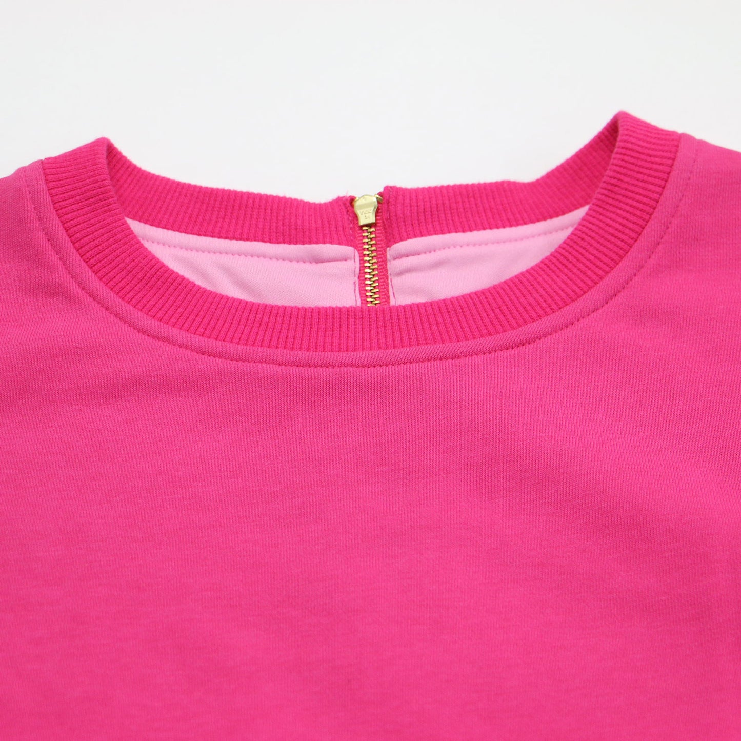 切替ワンピース / ドッキングワンピース 長袖 ロング丈 スウェット ティアード フレア ジップ