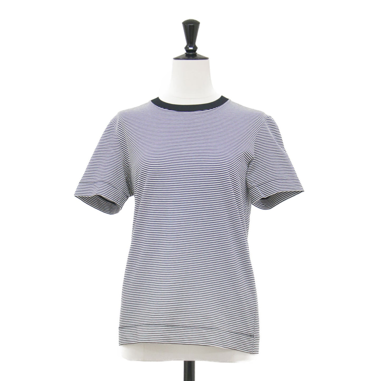 60/2 コットン天竺 UV Tシャツ / プルオーバー クルーネック 半袖 ボーダー ストレッチ コットン ウォッシャブル